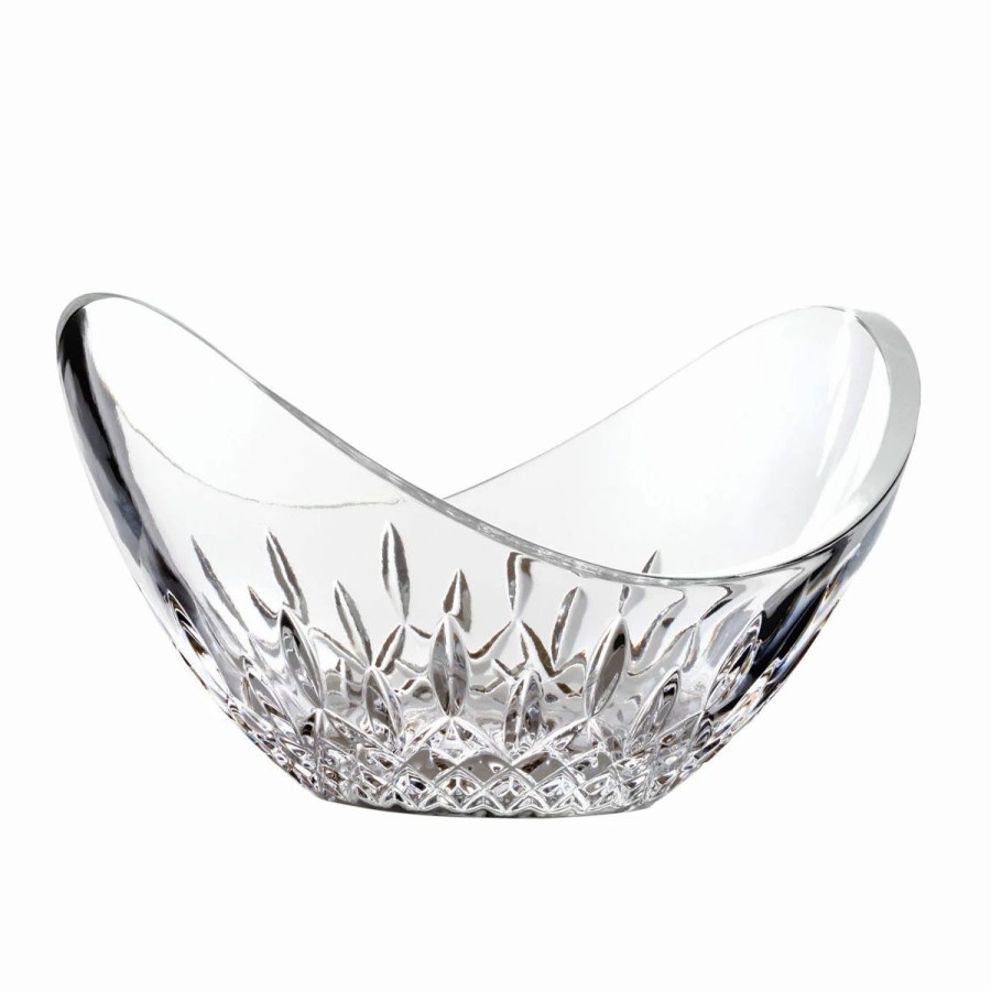 Bowls * | Waterford Crystal Waterford Lismore Essence Ellipse Shape 8 Crystal Bowl