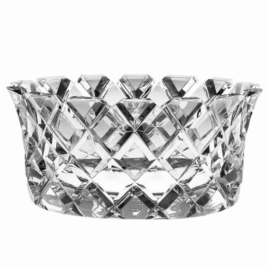 Bowls * | Orrefors Kosta Boda Orrefors Crystal, 9.45 Sofiero Low Crystal Bowl