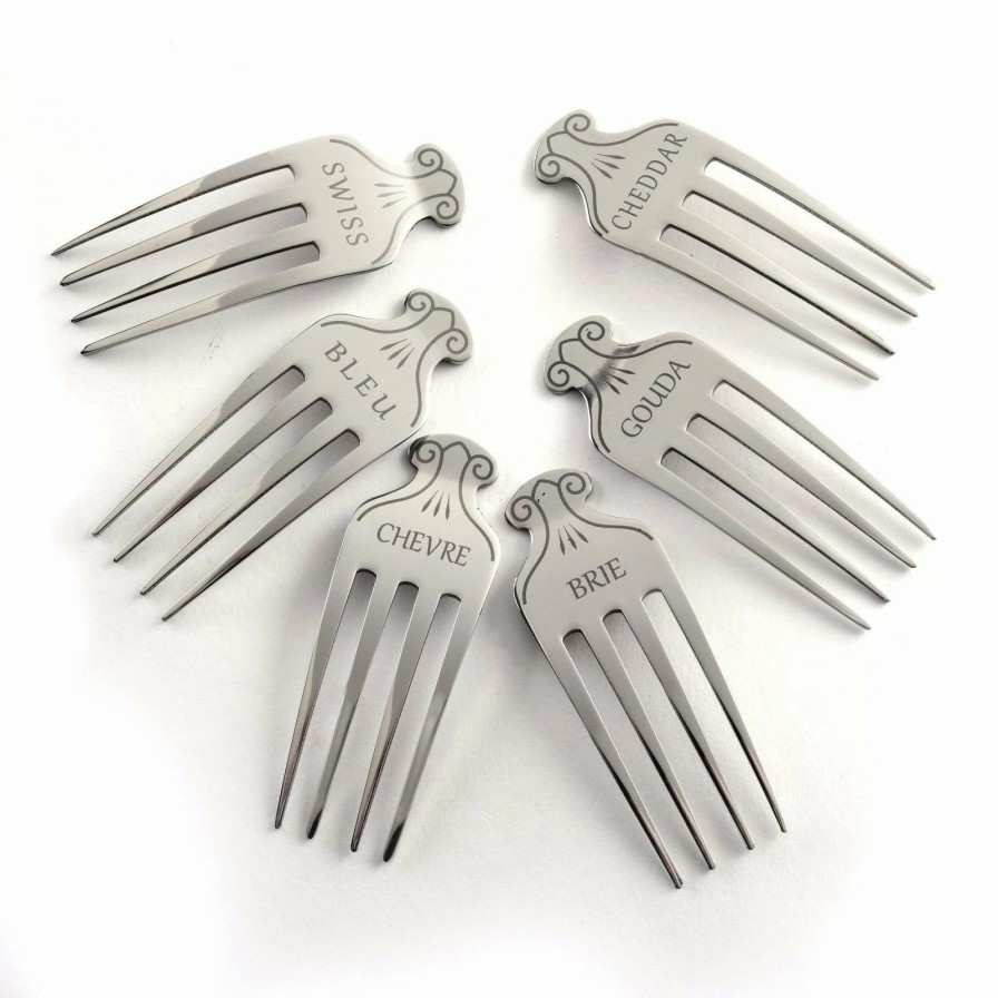 Flatware * | Norpro Stainless Steel Cheese Markers Set Of 6