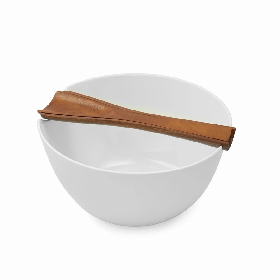 Bowls * | Nambe Mills, Inc. Nambe Gourmet Quatro Salad 11 Bowl With Servers