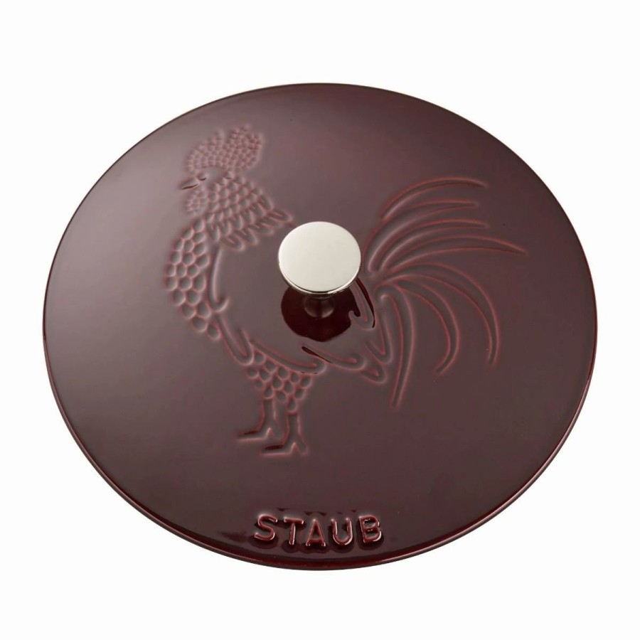 Dutch Ovens & Braisers * | Staub 3.75 Qt. Essential French Oven With Rooster Lid | Grenadine