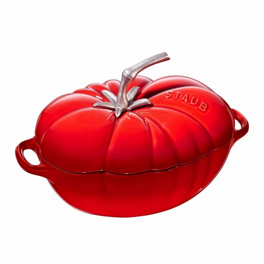 Dutch Ovens & Braisers * | Staub 3 Qt. Tomato Cocotte | Cherry Red