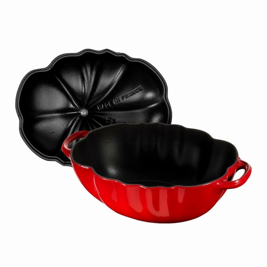 Dutch Ovens & Braisers * | Staub 3 Qt. Tomato Cocotte | Cherry Red