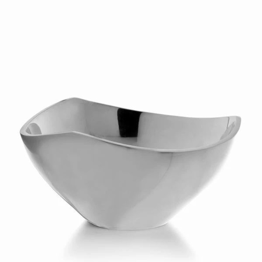 Bowls * | Nambe Mills, Inc. Nambe Metal Tri-Corner Bowl, 3 Qt