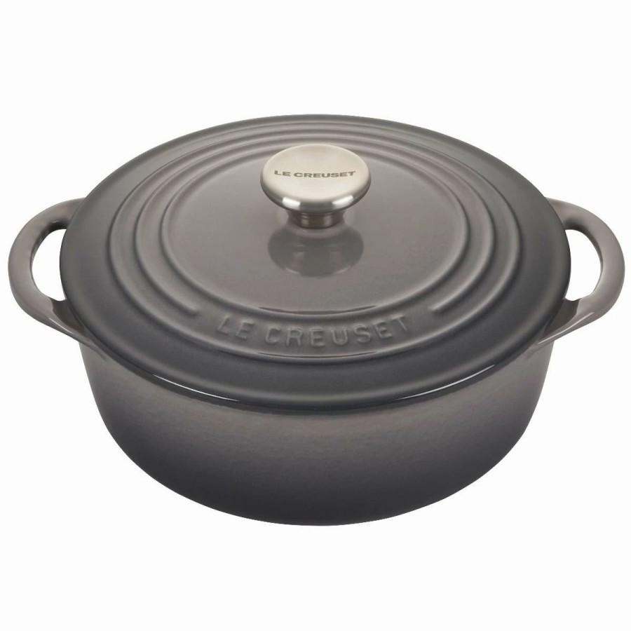 Dutch Ovens & Braisers * | Le Creuset 2.75 Qt. Shallow Round Dutch Oven | Oyster