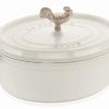 Dutch Ovens & Braisers * | Staub 5.75 Qt. Oval Coq Au Vin Cocotte/Dutch Oven | White