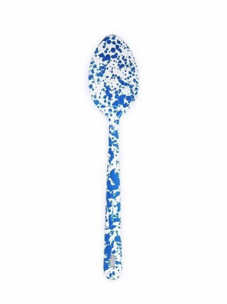 Flatware * | Crow Canyon Home Crow Canyon Enameled Serving Spoon Blue Marble