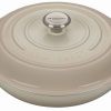 Dutch Ovens & Braisers * | Le Creuset 3.5 Qt. Signature Enameled Cast Iron Braiser With Stainless Steel Knob | Meringue White