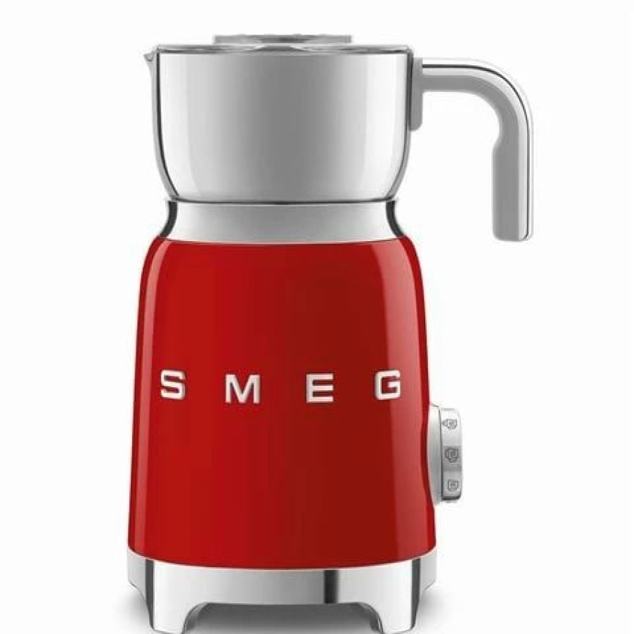 Specialty Appliances * | Smeg 50'S Retro Milk Frother Mff01Rdau Red