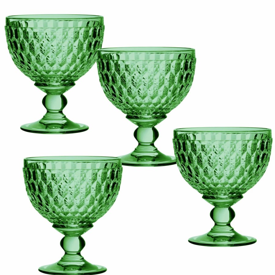 Bowls * | Villeroy And Boch 4 Boston Colored Champagne, Dessert Bowl Green Set Of 4