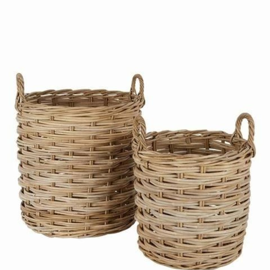 Storage * | Florabelle Mascal Rattan Basket Set 2Pce