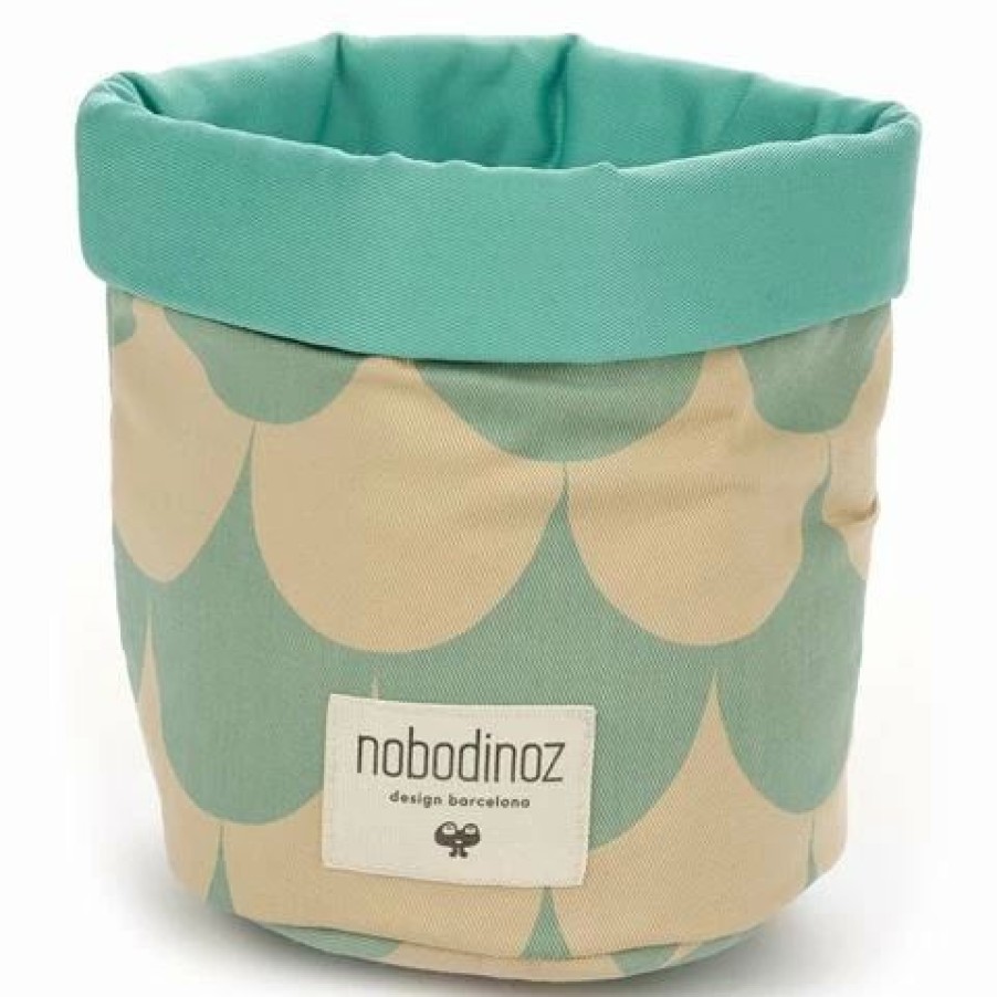 Storage * | Nobodinoz Mambo Basket Scales Small Green