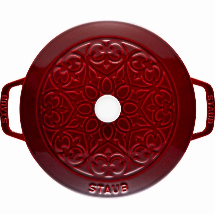 Dutch Ovens & Braisers * | Staub 3.75 Qt Essential French Oven With Lilly Lid | Grenadine