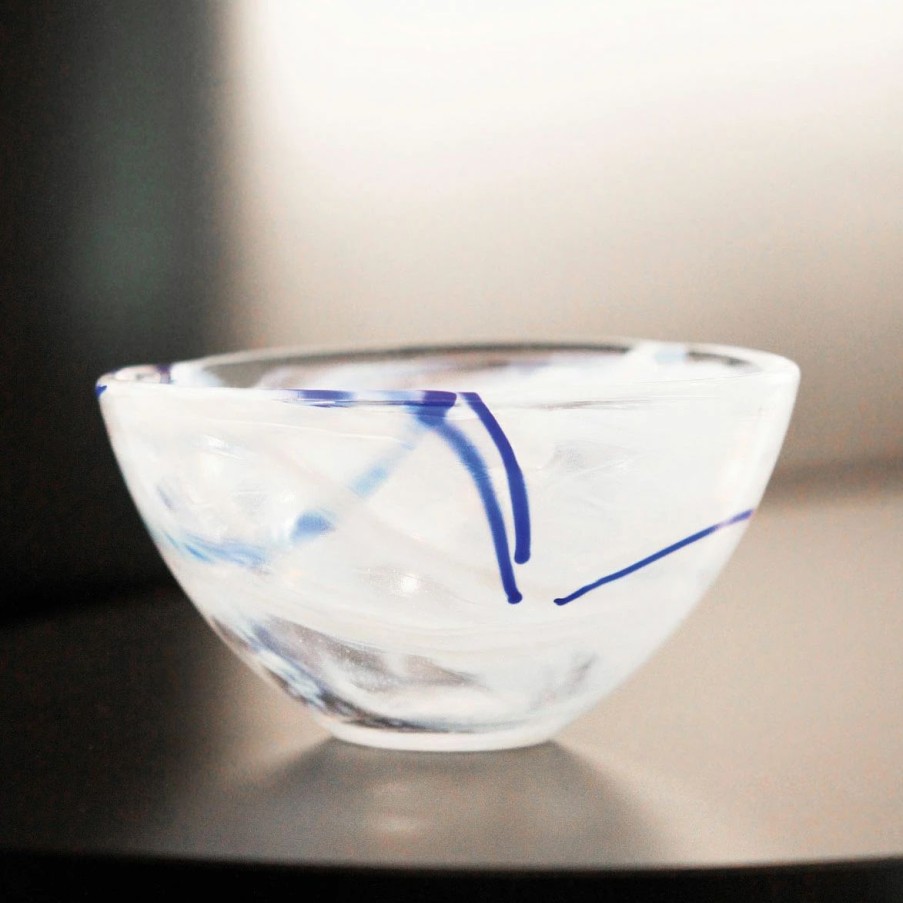 Bowls * | Orrefors Kosta Boda Kosta Boda Contrast 9 Crystal Bowl, White