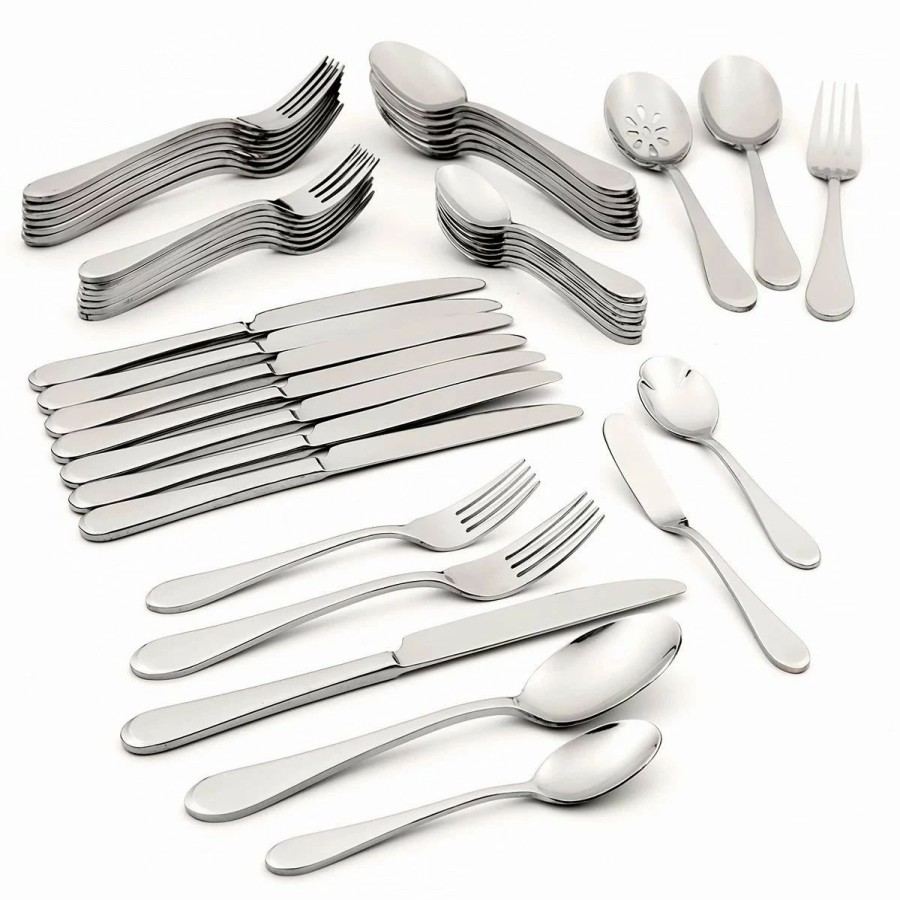 Flatware * | Oneida 18/0 Stainless Steel 45-Piece Flatware Set | Icarus