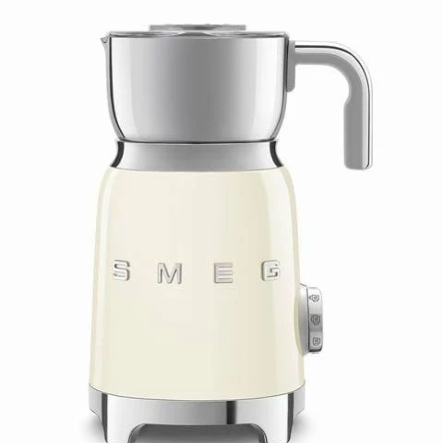 Specialty Appliances * | Smeg 50'S Retro Milk Frother Mff01Crau Cream