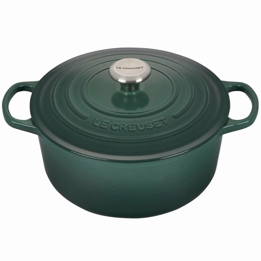 Dutch Ovens & Braisers * | Le Creuset 5.5 Qt. Round Signature Dutch Oven With Stainless Steel Knob | Artichaut