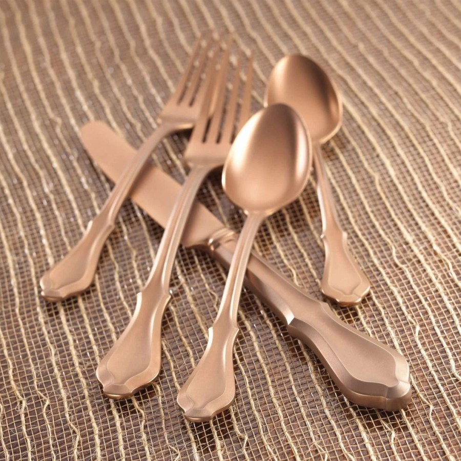 Flatware * | Reed & Barton 20-Piece Flatware Set | Hampden Rose