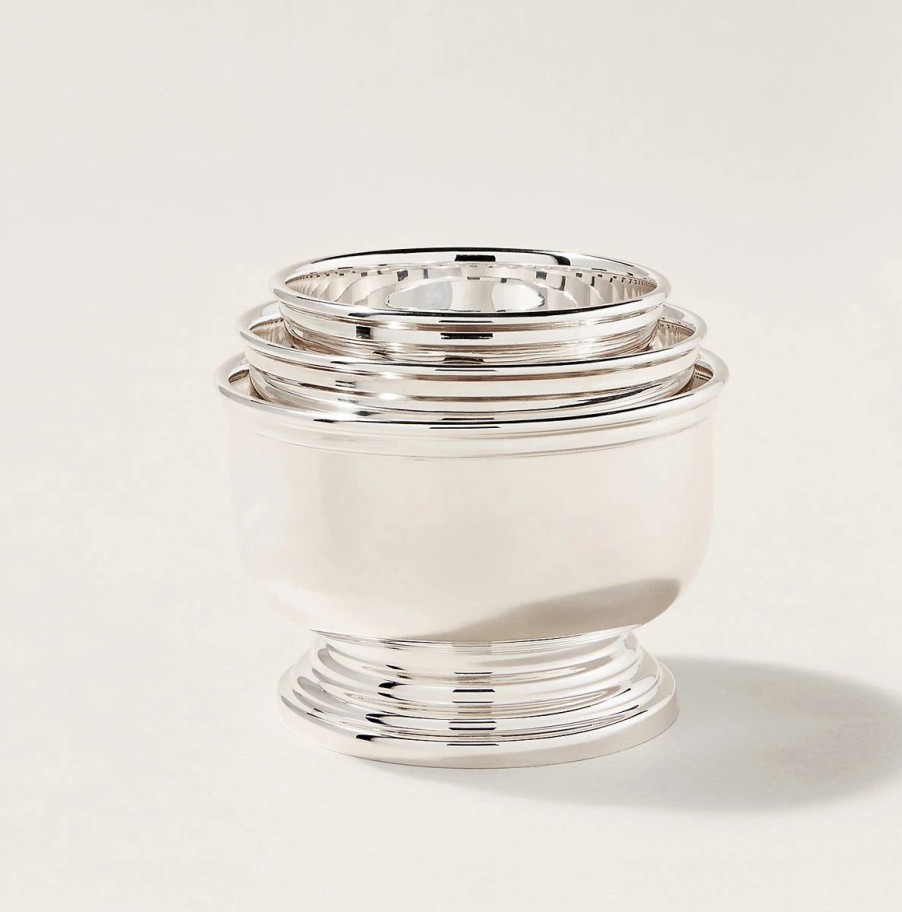 Bowls * | Ralph Lauren Ellery Nut Bowl, Set Of 3, Silver