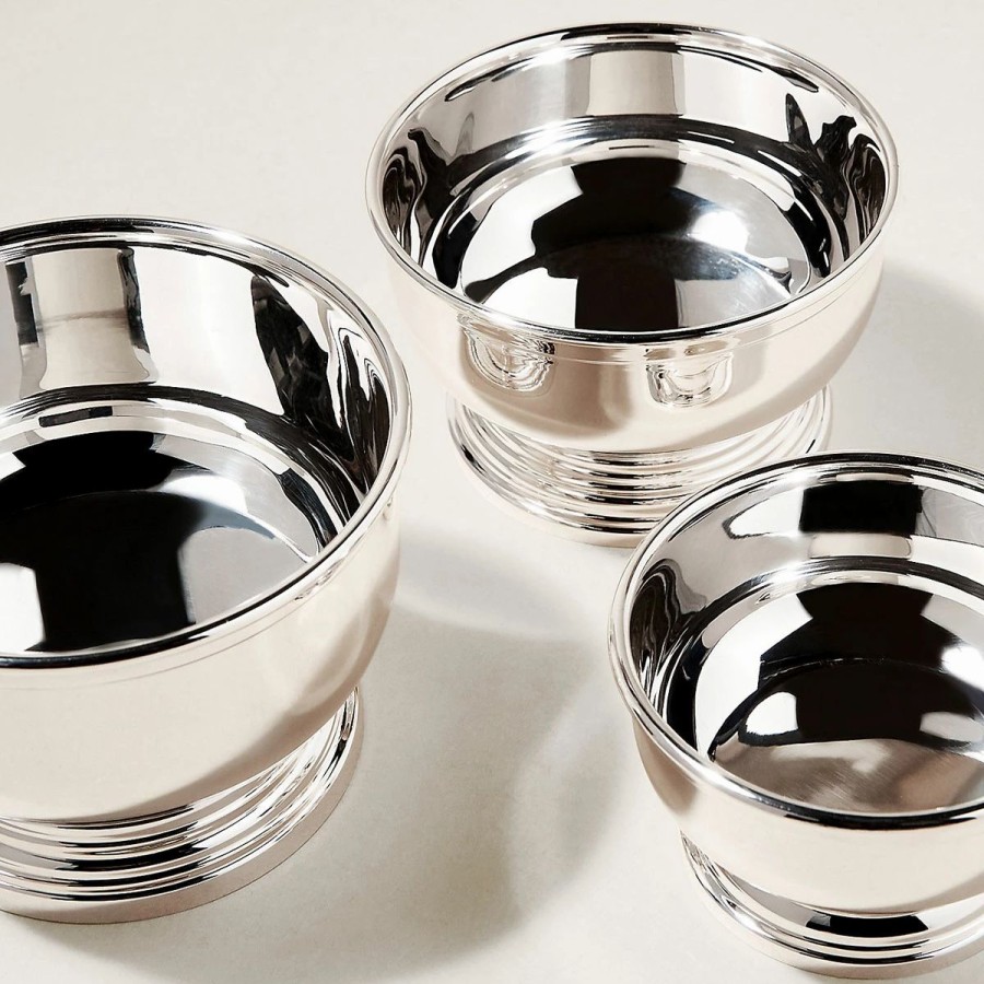 Bowls * | Ralph Lauren Ellery Nut Bowl, Set Of 3, Silver