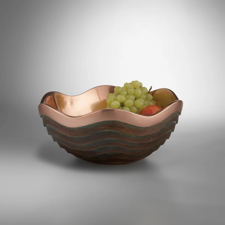 Bowls * | Nambe Mills, Inc. Nambe Metal Copper Canyon 10 Bowl