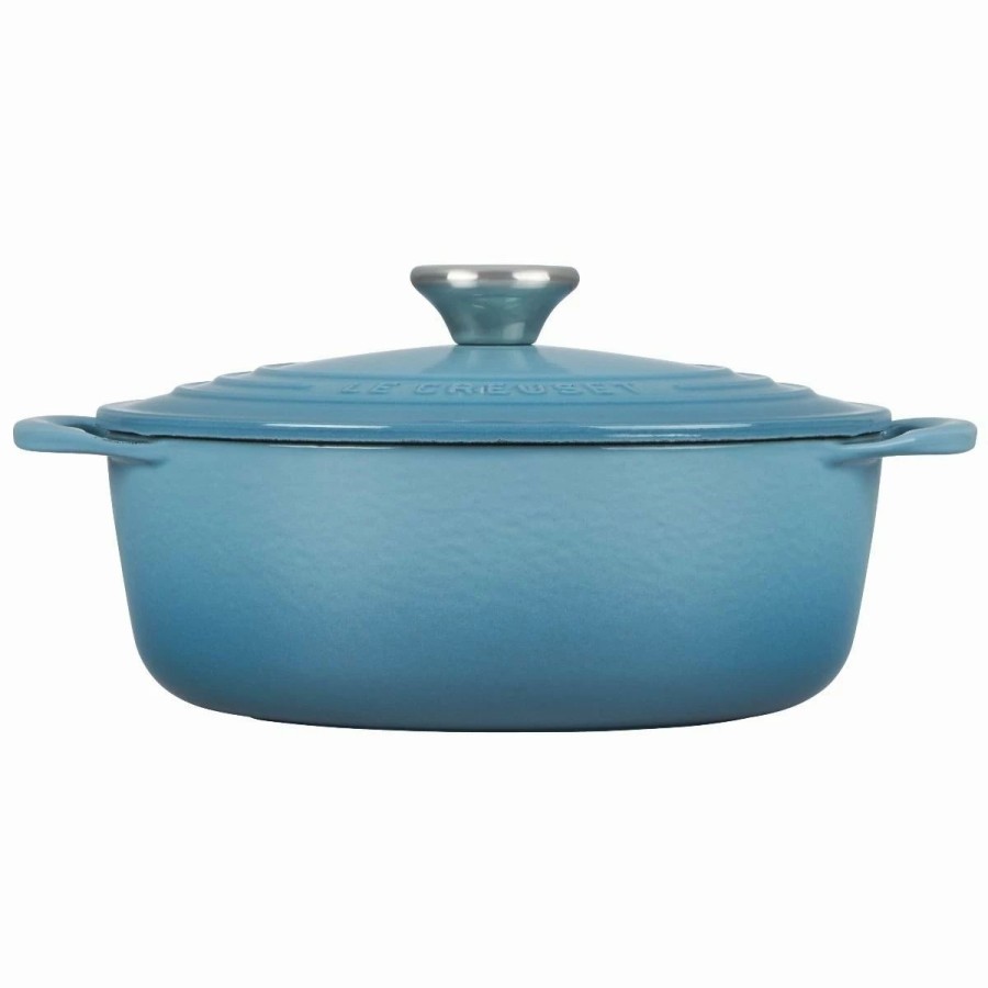 Dutch Ovens & Braisers * | Le Creuset 2.75 Qt. Shallow Round Dutch Oven | Caribbean