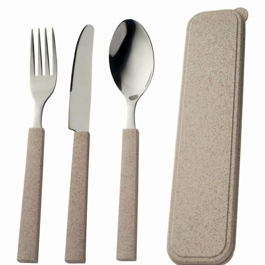 Flatware * | Viners Organic 3-Piece On The Go Cutlery Set & Case