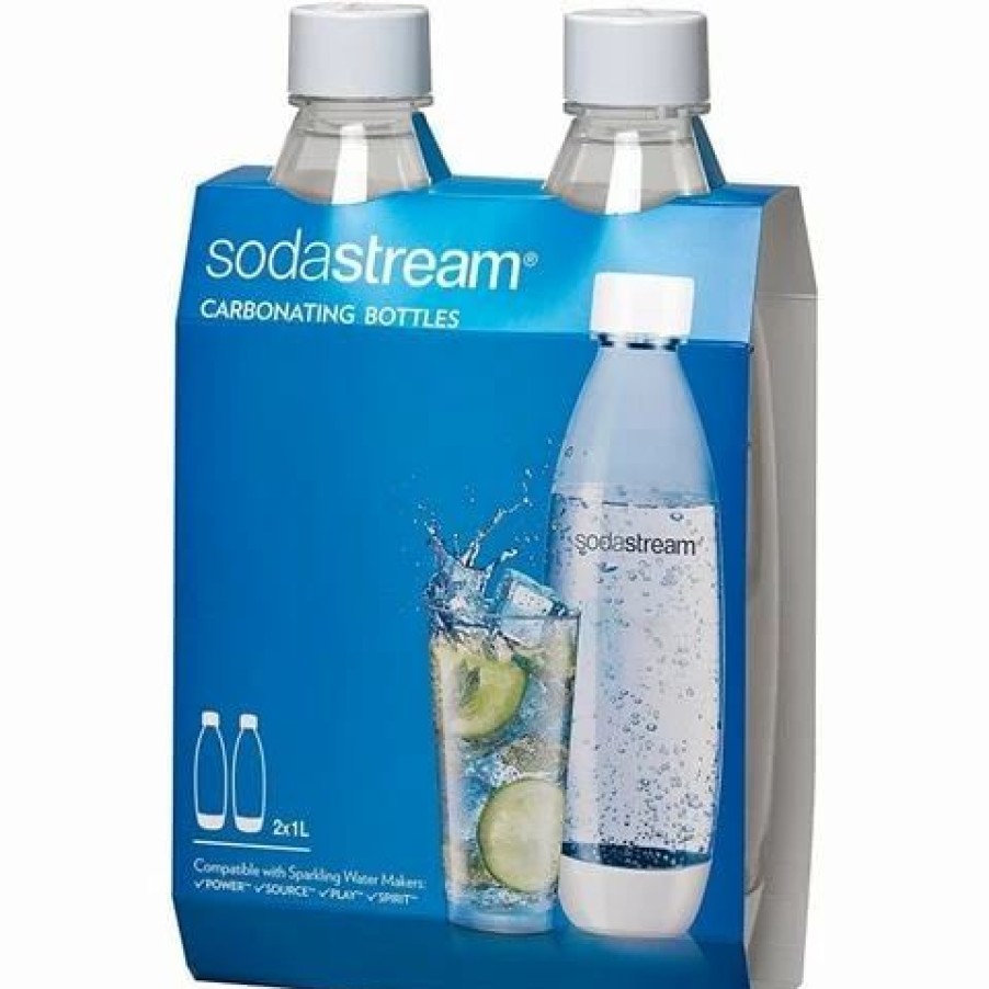 Specialty Appliances * | Sodastream Carbonation Bottle White Set 2Pce