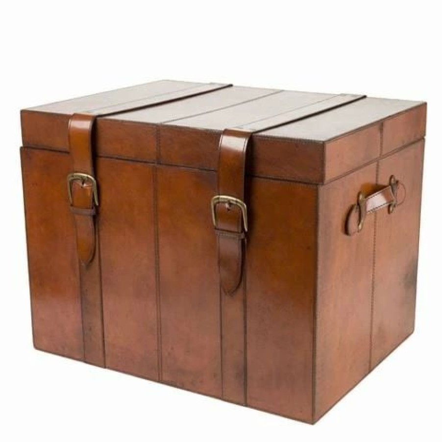 Storage * | Rossini Leather Storage Trunk Large