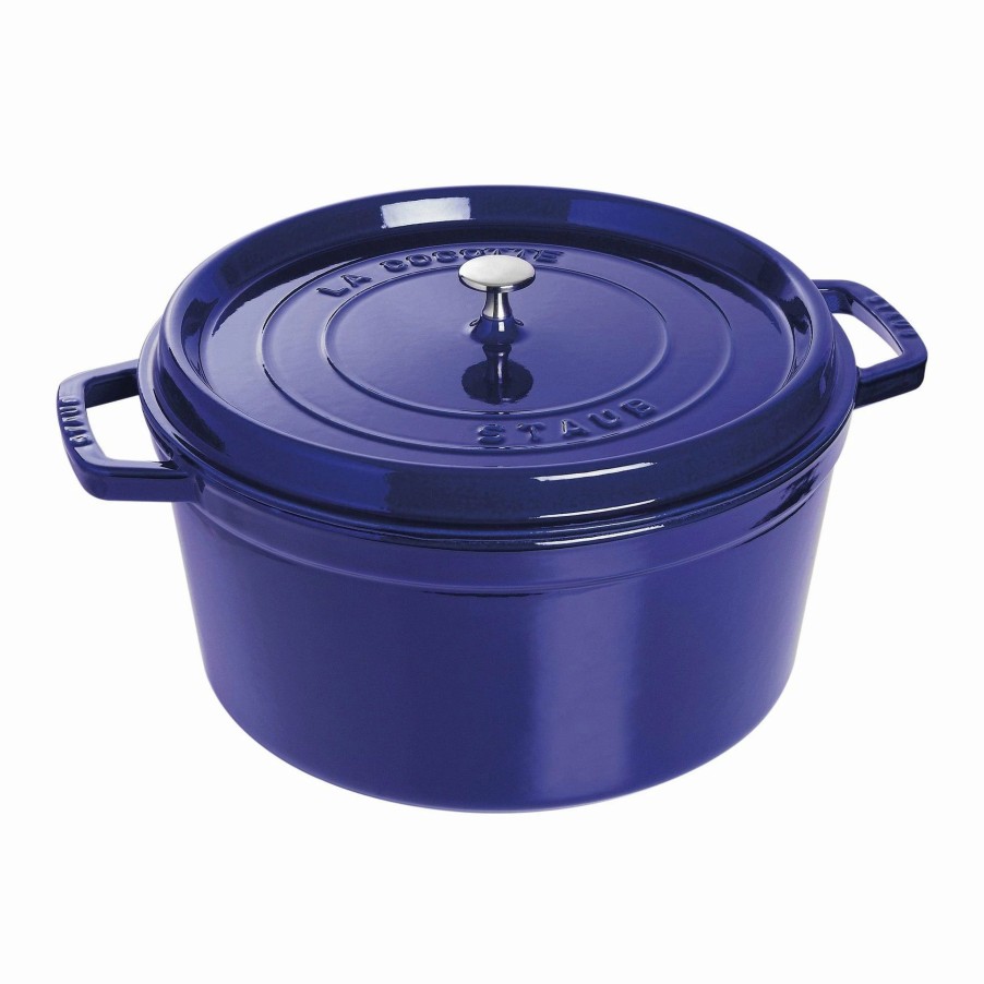 Dutch Ovens & Braisers * | Staub 13.25 Qt. Round Cocotte/Dutch Oven | Dark Blue