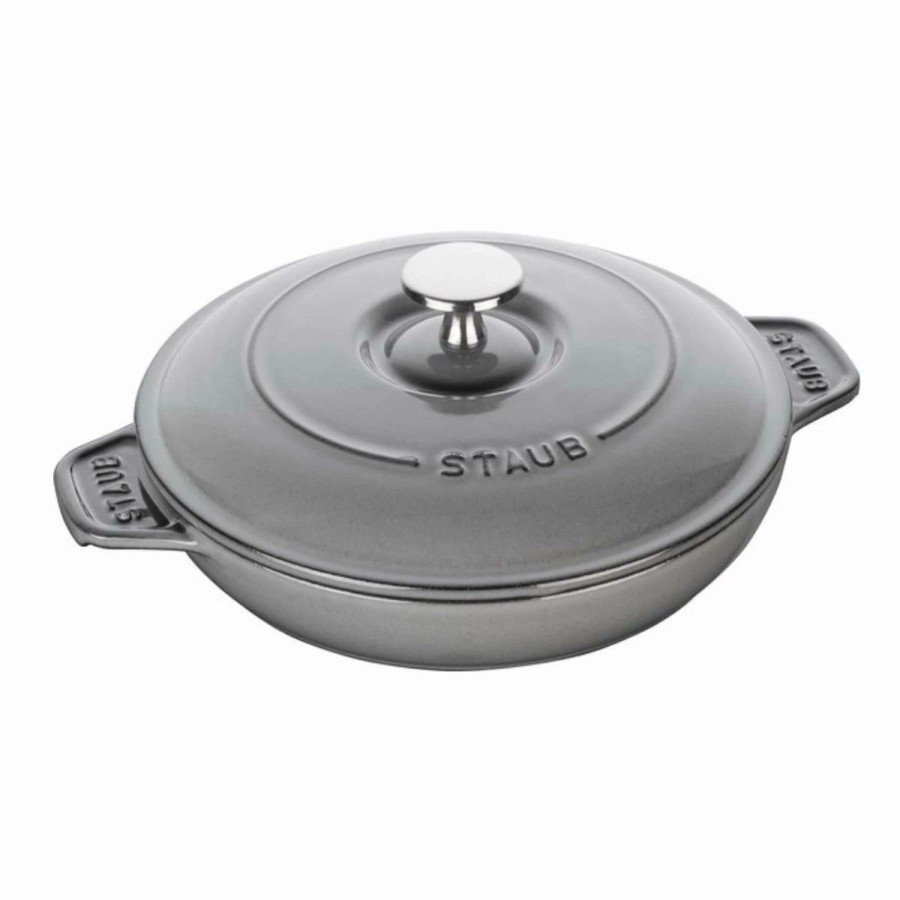 Dutch Ovens & Braisers * | Staub 24 Oz Round Covered Braiser | Graphite Grey