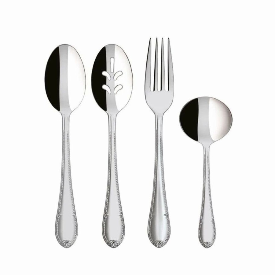 Flatware * | Villeroy & Boch 4-Piece Stainless Steel Serving Set | Mademoiselle