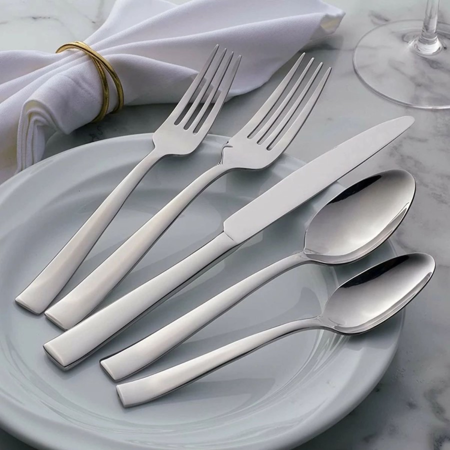 Flatware * | Oneida Stainless Steel 20-Piece Flatware Set | Monolith