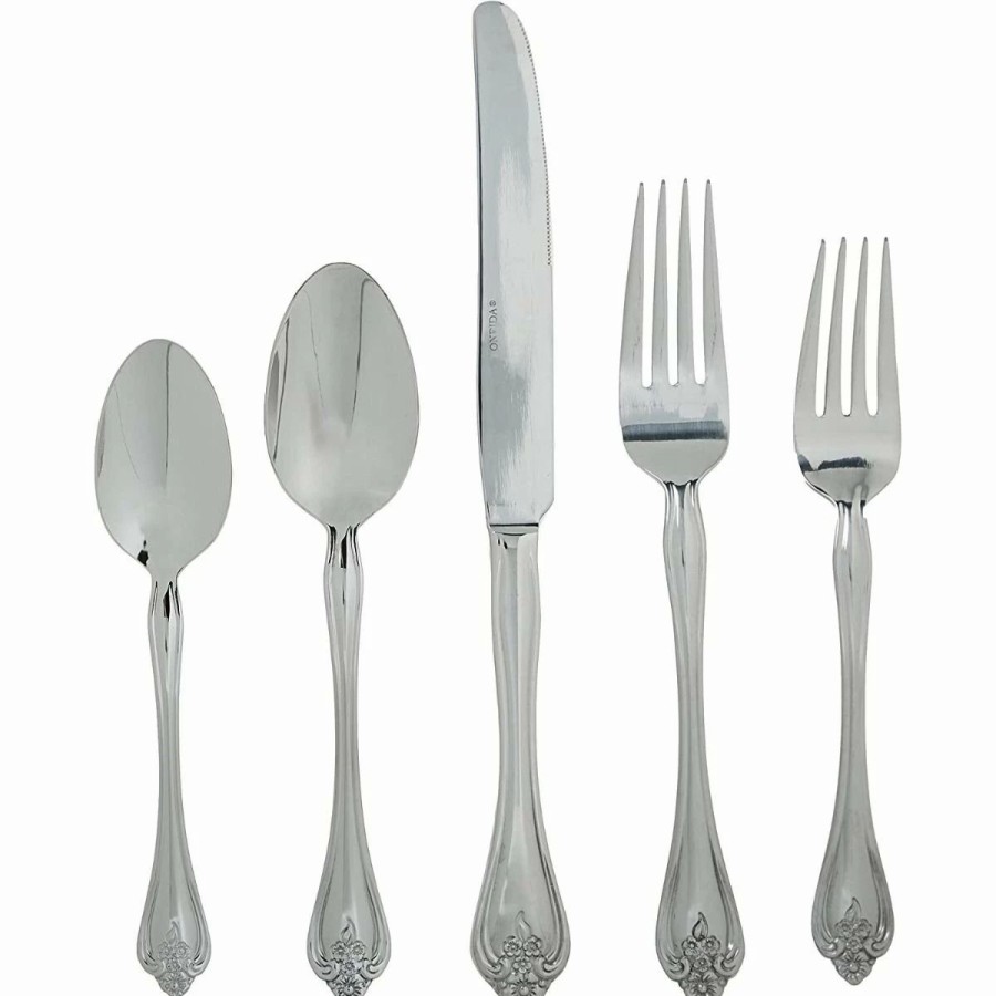 Flatware * | Oneida 18/0 Stainless Steel 45-Piece Flatware Set | Boutonniere