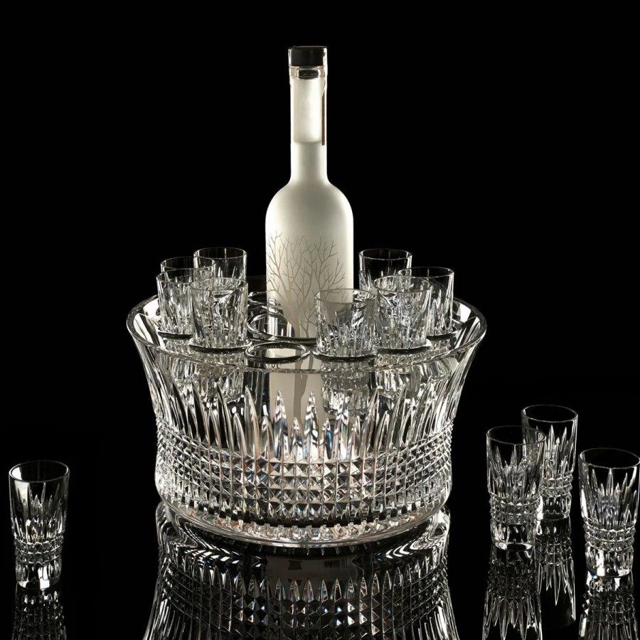 Bowls * | Waterford Crystal, House Of Waterford Lismore Diamond 12 Bowl Vodka Chill Set