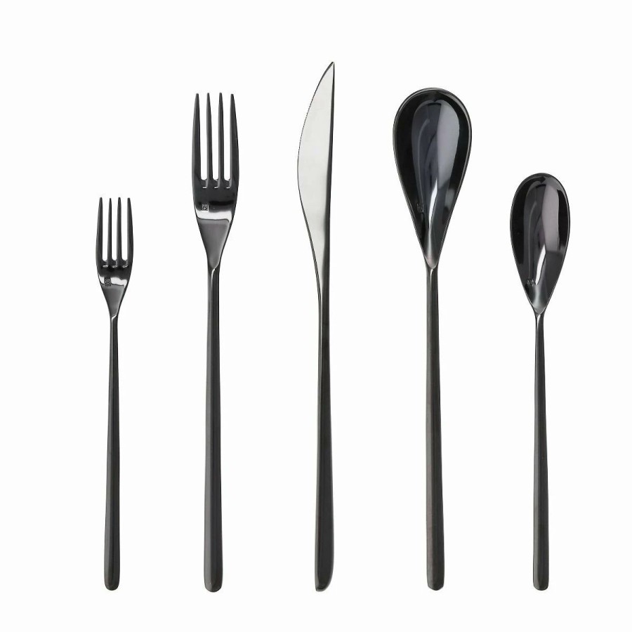 Flatware * | Fortessa Dragonfly 20Pc Place Setting | Black