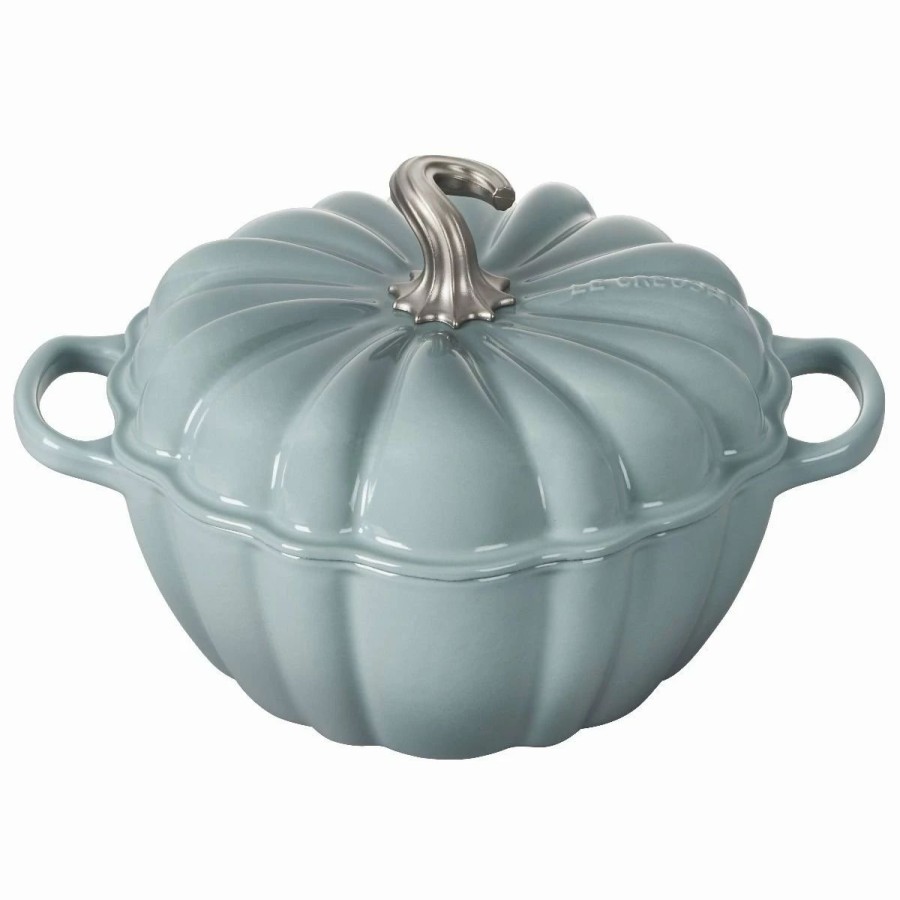 Dutch Ovens & Braisers * | Le Creuset 4 Qt. Pumpkin Cocotte | Sea Salt